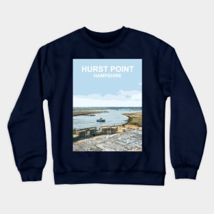 Hurst Point, Hampshire, New Forest England uk Crewneck Sweatshirt